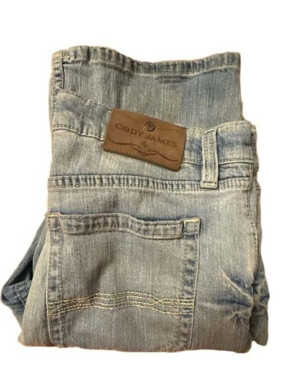 Cody James Men’s Hamshackle Light Wash Relaxed Boot Denim Jeans Size 34/34